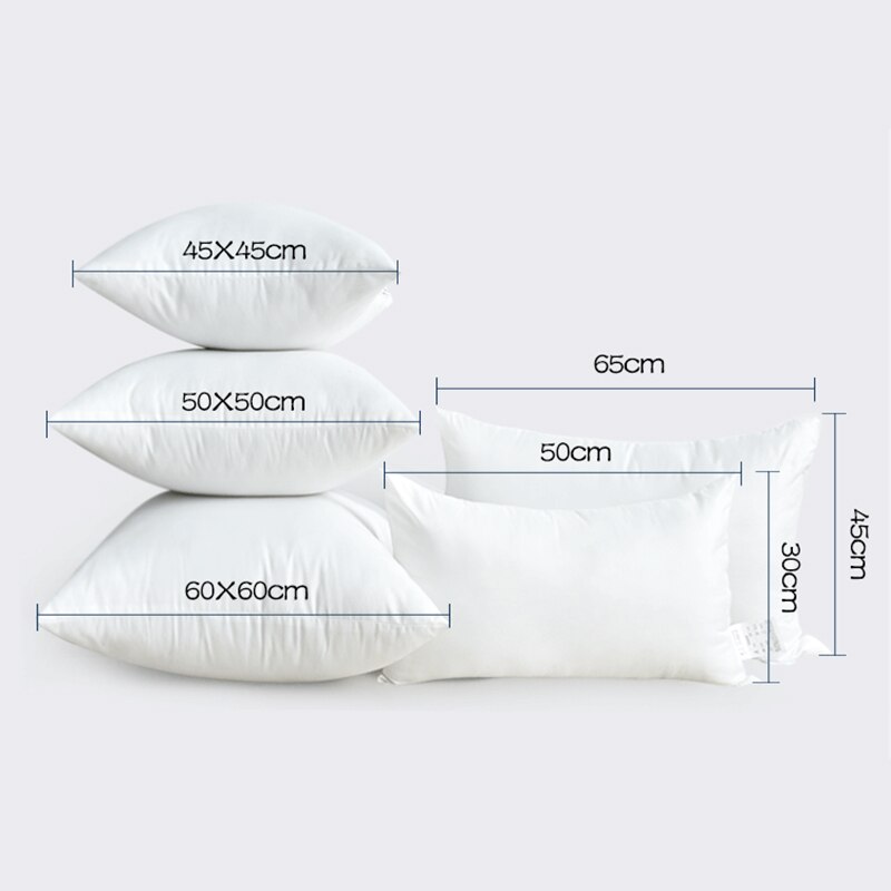 Diphylleia Home Cushion Inner Filling Cotton Padded Pillow Core For Sofa Soft Pillow Insert Cushion Core 30x50 45x45 50x50 55x55