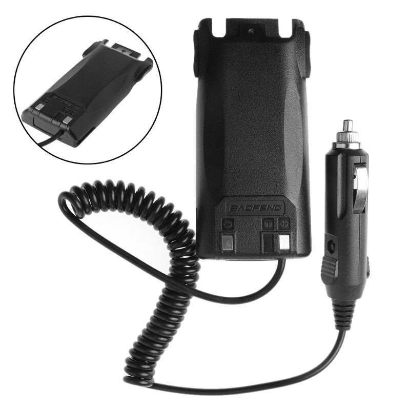 Ładowarka samochodowa eliminator adapter robić Baofeng UV-82 radio Walkie talkie