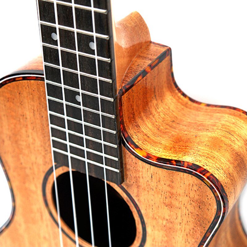 Ukulele acustico da concerto tenore 23 pollici chitarra da viaggio 4 corde Guitarra legno mogano Plug-in strumento musicale