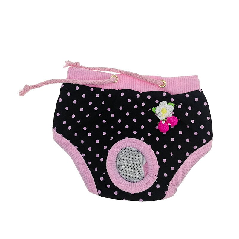 1Pcs Dog Physiological Pants Cute Print Diaper Sanitary Pants Washable Dog Shorts For Small Medium Dogs Underwear Briefs