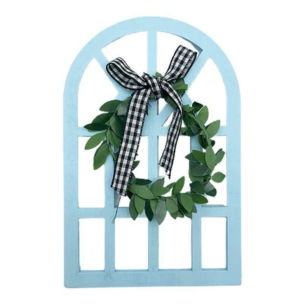 Multifunctional Home Living Room Decorations Retro Wall Display Wooden Frame Rustic Farmhouse Window Frame Ornaments