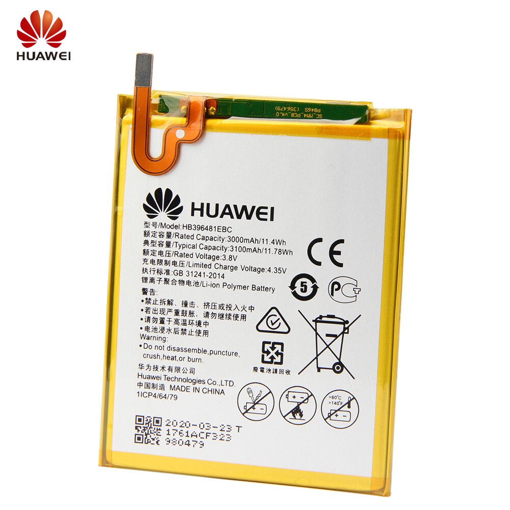 HUAWEI oryginalna bateria HB396481EBC dla Huawei Honor Y 6II 5X G8 G8X RIO L03 wspiąć się G7 plus krzywka-AL/UL/TL00/H L03 krzywka-L21 L23 L32