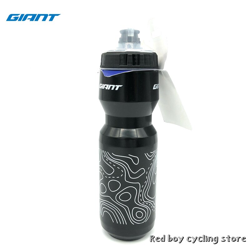 GIANT Official Gear Sports cycling bike 600ml 750cc Ultralight Water Bottle outdoor bicycle bottle Cycle Equipment: 750ml Black