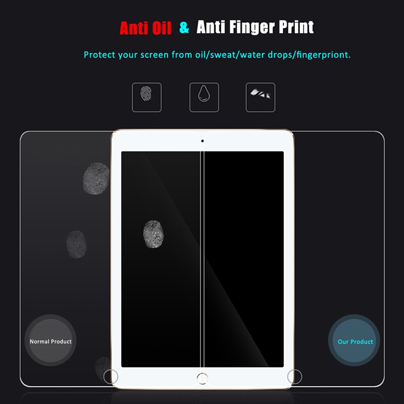 Para iPad Air Pro Mini 1 2 3 4 5 6 7 8 9 11 12.9 Anti-Scratch Protetor de Tela de Vidro Temperado Para O iPad 9.7 10.2 10.5 Pro 11 12.9