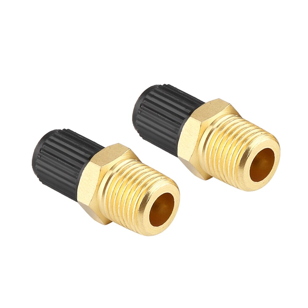 1 Pair 1/8" NPT MPT Brass Air Compressor Tank Fill Valve Car Accessories Air Compressor Relief Valve Pressure Release Regulator