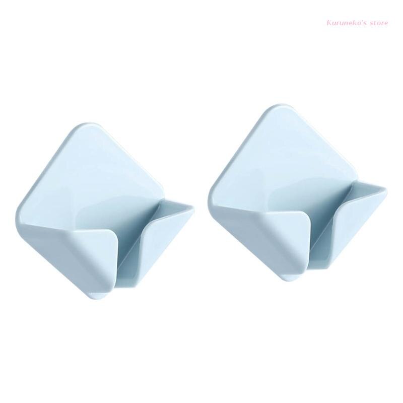 2 Stuks Muur Gemonteerde Plug Muur Haak Stekker Draad Socket Houder Zelfklevende Haak Kabel Retainer Usb data Kabelhaspel