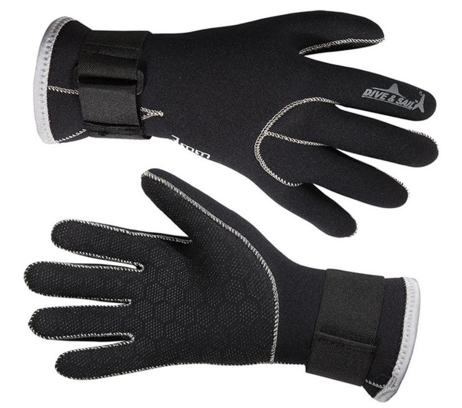 Dive & Sail 3 Mm Neopreen Scuba Dive Handschoenen Met Polsband Winter Keep Warm Zwemmen Spearfishing Snorkelen Anti-Kras apparatuur