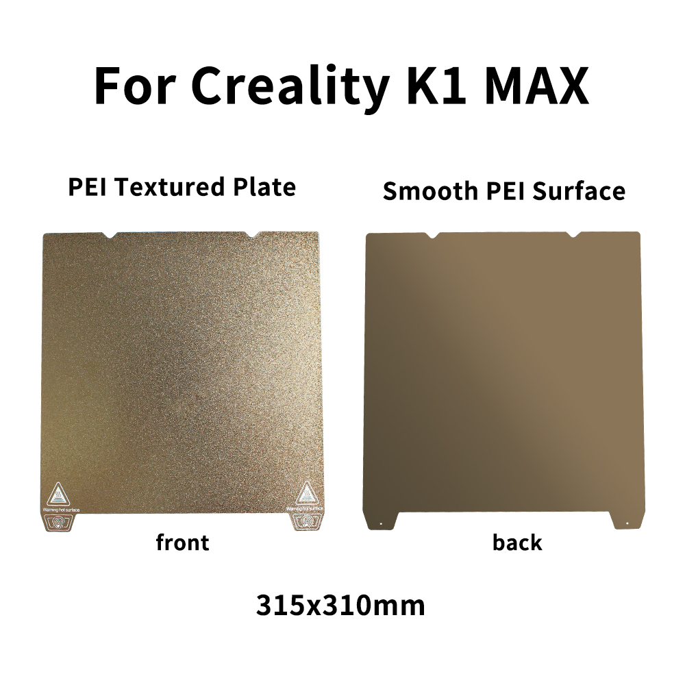 Foglio PEI per Creality K1/K1 MAX Ender 3 S1 pro Ender3 S1/5 S1 Struttura piastra in acciaio PEI Lamiera di acciaio per molle Buid Piastra liscia PEl: Blu