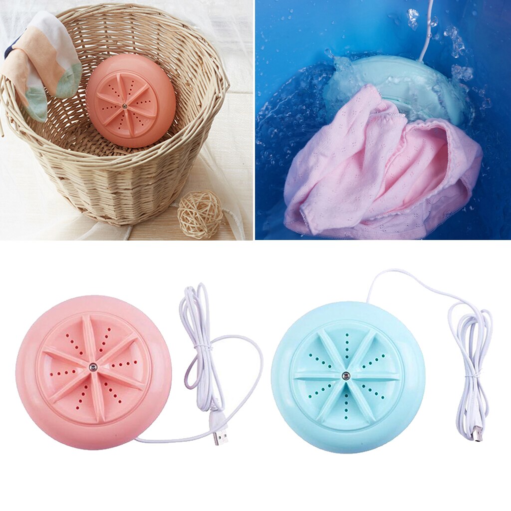 2pcs Portable Washing Machine Laundry Washer USB For Bra Home Travel Camping