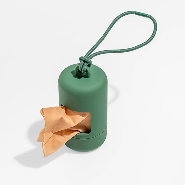 Porte-sac de merde pour chien, distributeur Portable de sacs de déchets pour animaux de compagnie, porte-déchets de luxe pour chien, distributeurs de fournitures de nettoyage: Brun foncé