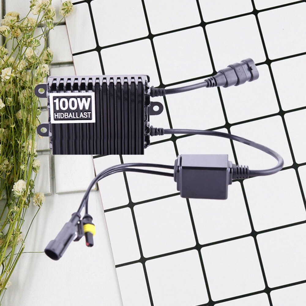 High Power 100W HID Xenon Ballast Reactor 12V Car Light Xenon HID Ballast for Car Headlight Kit (Black)