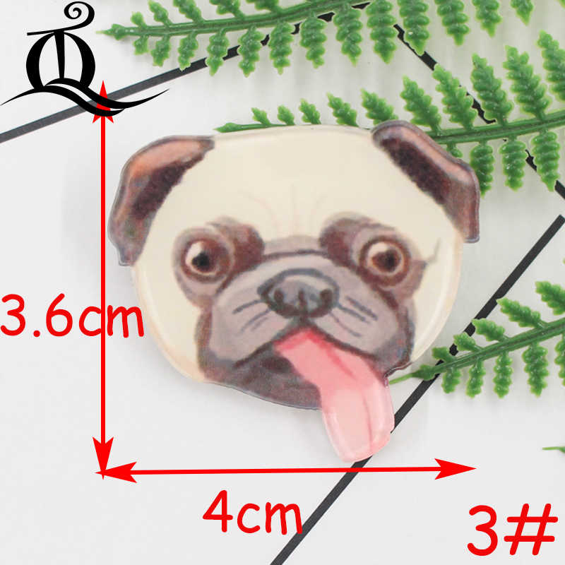 1 PCS cartoon broche honden Pictogrammen Op rugzak Acryl Badges Cartoon Pin Badges Voor Kleding Decoratie Badge Z40