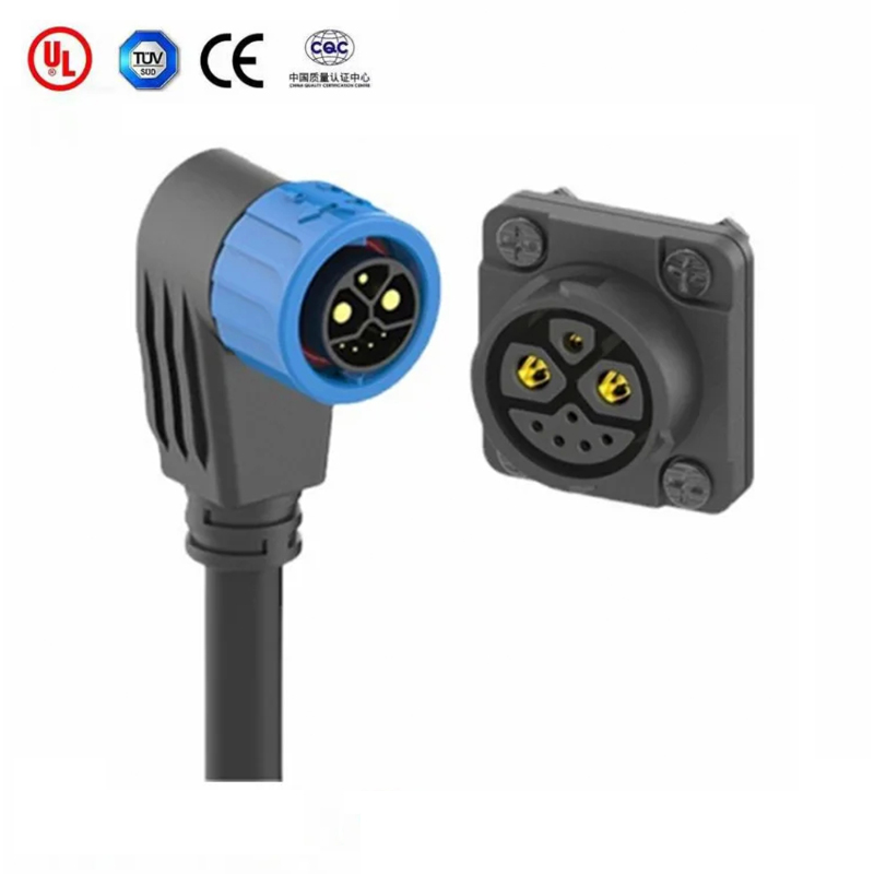 50A M23 2 + 1 + 5 E-Bike Batterij Connector Socket IP67 Waterdichte Mannelijke Vrouwelijke Energie Lithium elektrische Fiets Poort Opladen