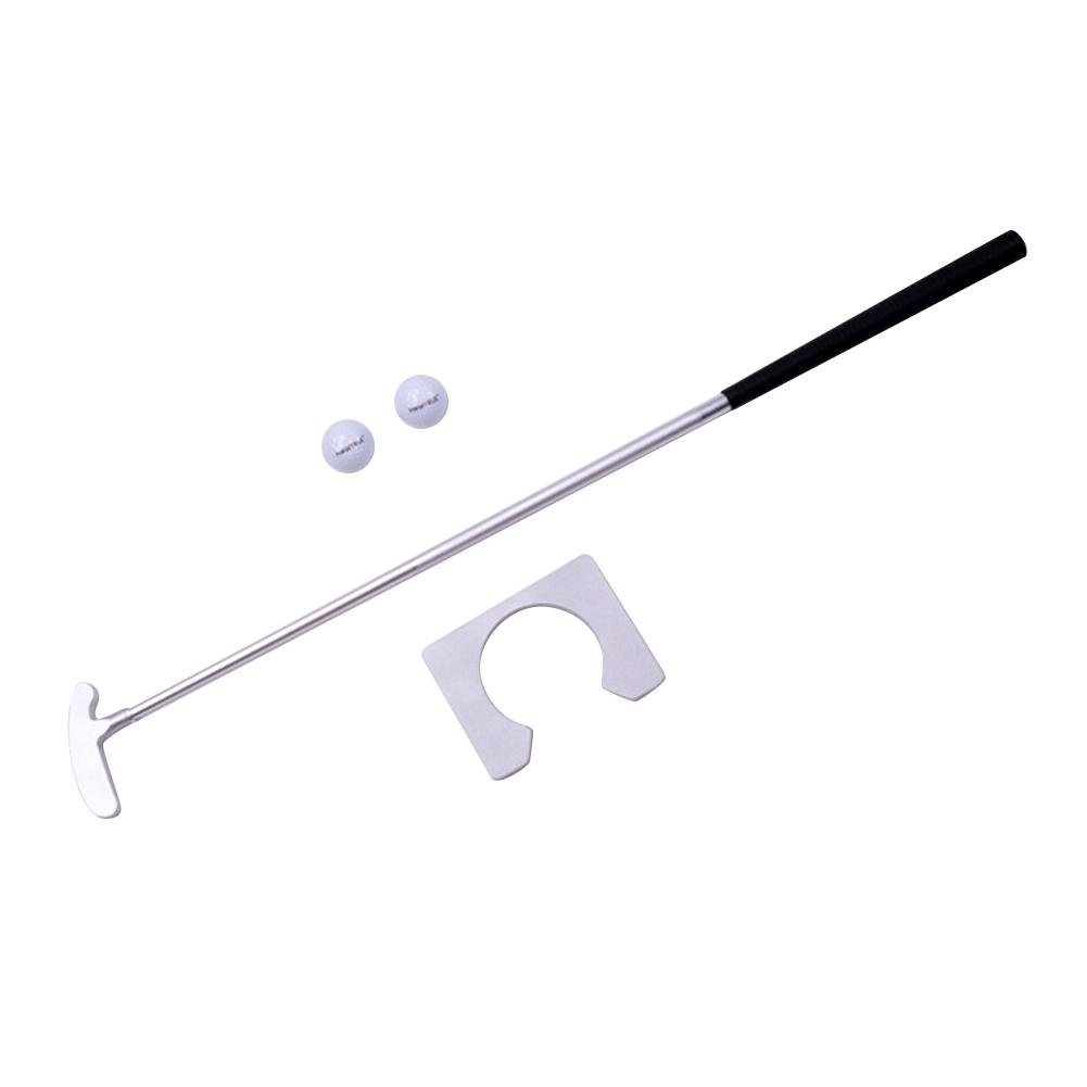 Golf Putter Aluminum Training Set Two-Way Head Putter For Left And Right Hand With 3 Shaft 1 Putter Head 1 Goal Hole 2 Balls