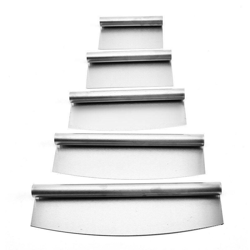 Stainless Steel Multi-Purpose Cake Smoother Scraper Cooking Baking Dough Pizza Bread Spatulas Cutters Pastry Kitchen Tools