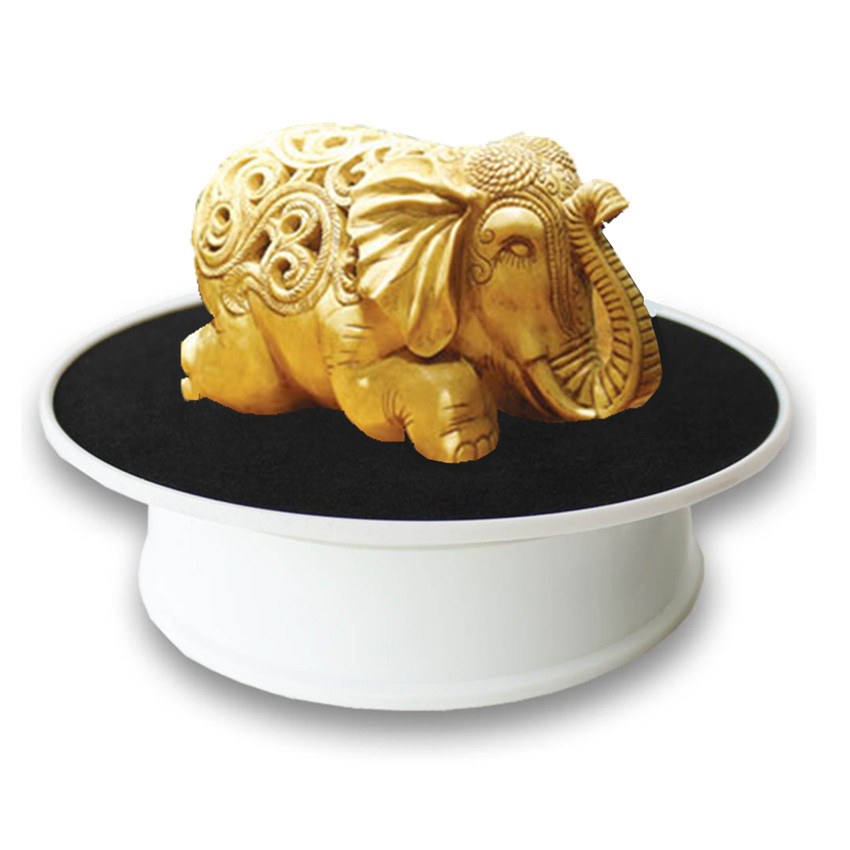 1kg Top 20cm Black velvet Rotating Display Stand Photography, video shooting props Turntable Battery power