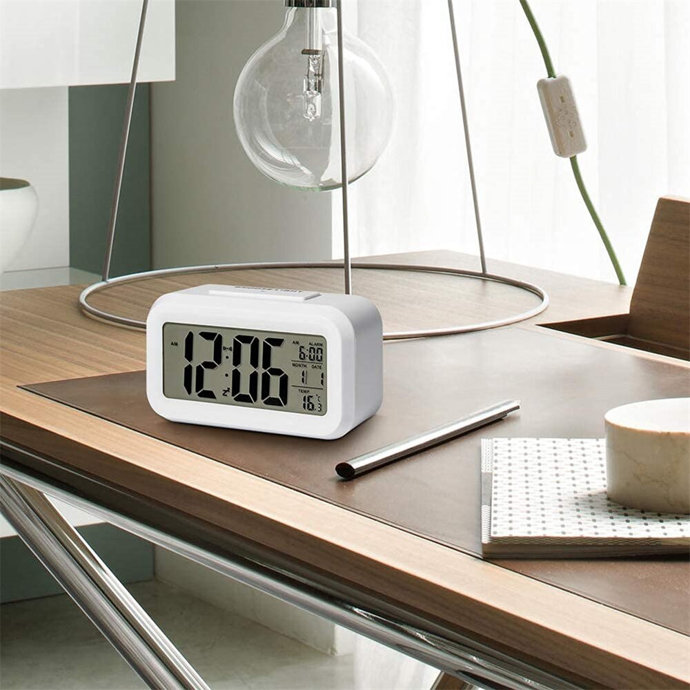 LED Digital Wecker Hintergrund beleuchtung Schlummer Daten Zeit kalender Desktop Multifunktions elektronische Hintergrund beleuchtung Tisch uhr