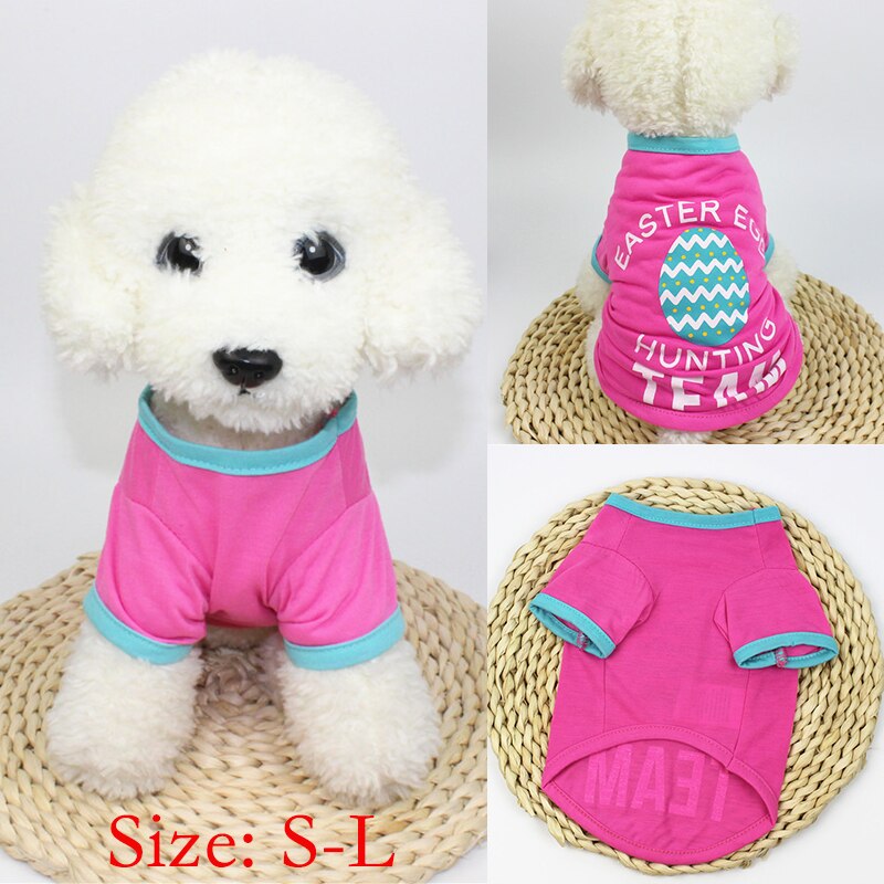 Spring/summer pet clothes Easter egg cat dog clothes.: L