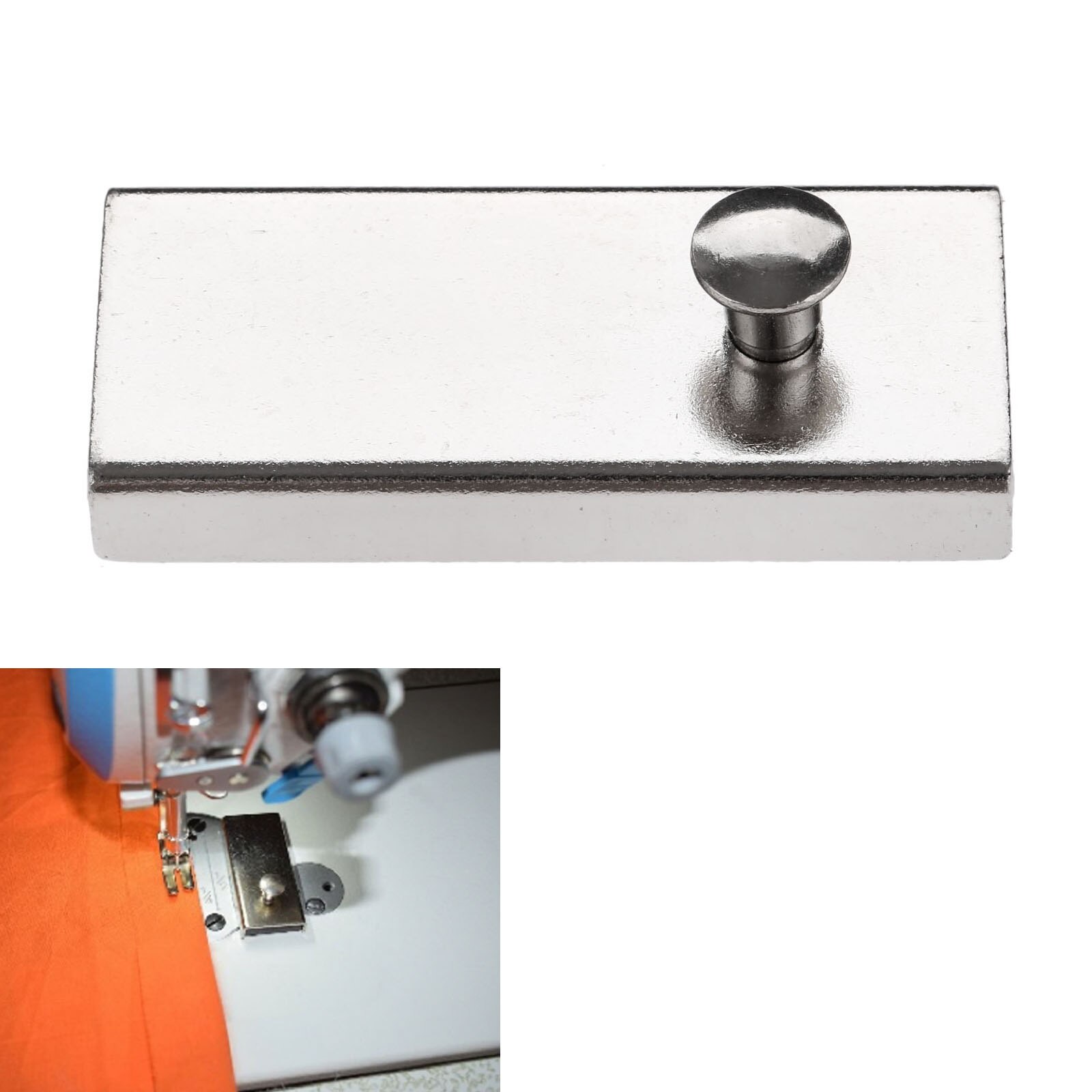 1pc magneettinen saumanohjain työkalu metallimagneetti litteä autoompelu paikannusmittari paininjalka teollisuusompelukone  mg1 53*24mm