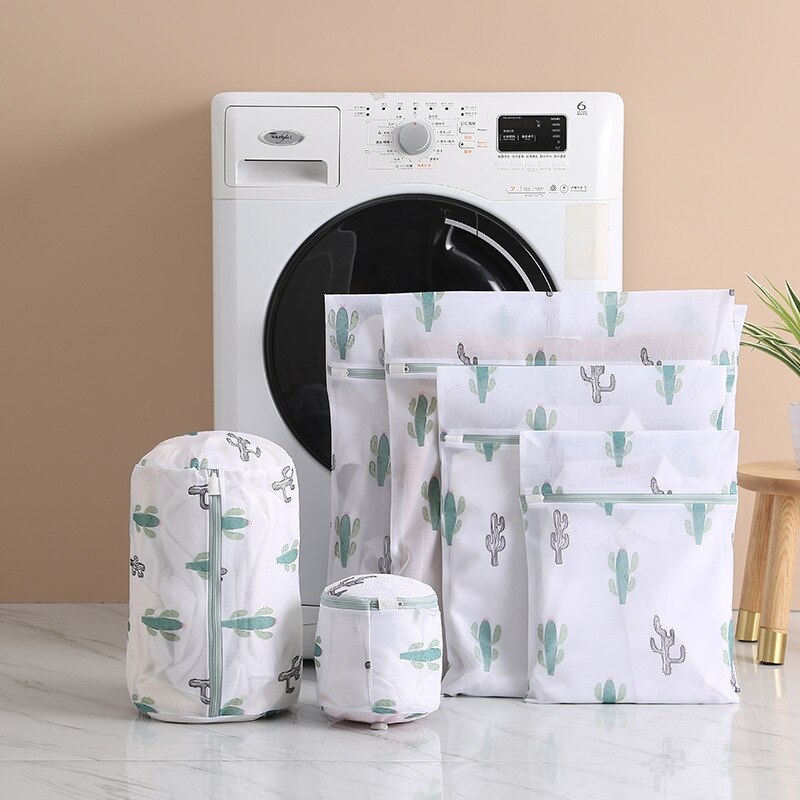 6 Stuks Set Ritssluiting Wasserij Wash Bag Opvouwbare Mesh Netto Vuile Kleren Sokken Wassen Zakken Nuttig Beha Ondergoed Organizer Bag gereedschap: B