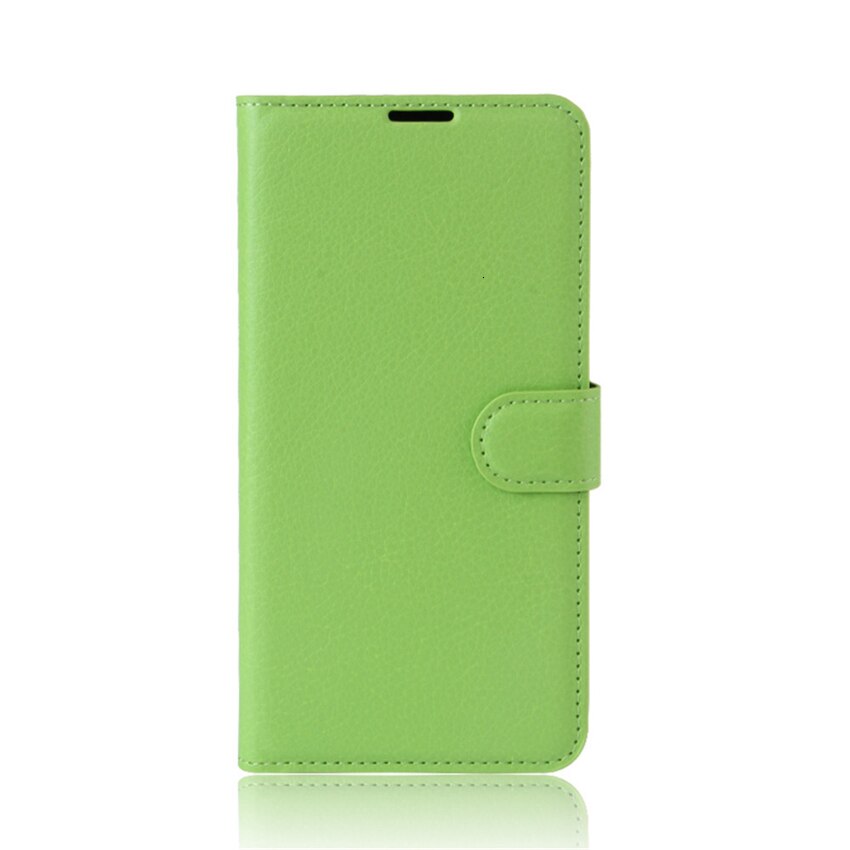 Coque en cuir à rabat de pour Xiaomi mi max 2, étui Style livre avec support: Green