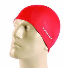 Dunlop per adulti e bambini Lycra frutti di mare piscina cuffia da nuoto nero blu rosso verde rosa: Red