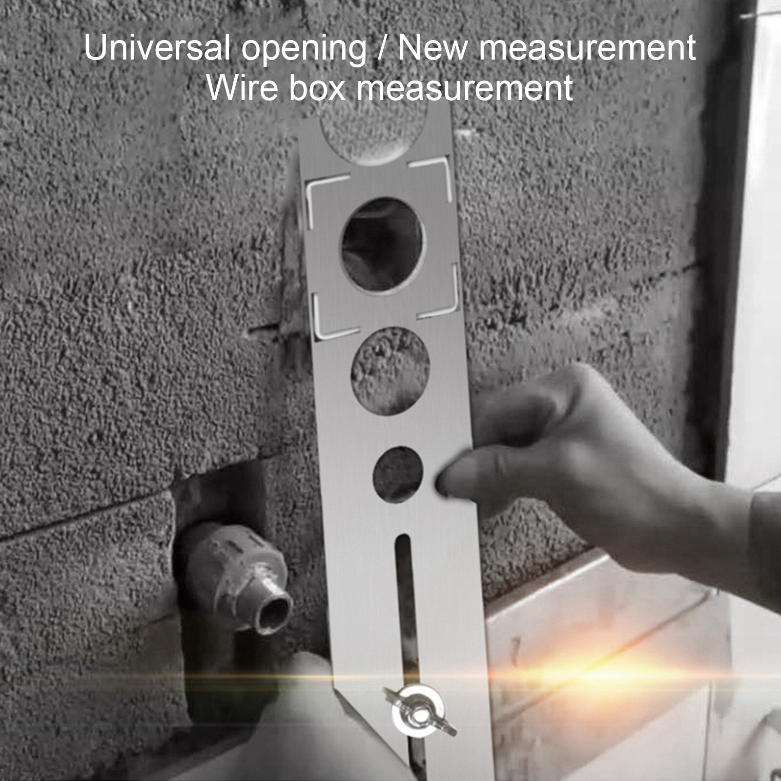 Ceramic Tile Hole Locator Stainless Steel Angle Ruler Finder Measuring Tiles Glass Fixed DIY Wood Tile Flooring Punch Tool