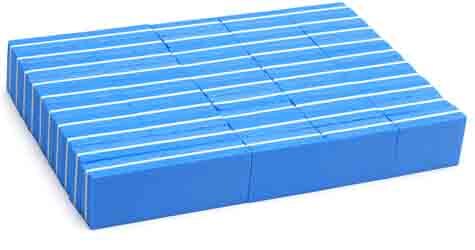 50 sztuk/partia bufor robić paznokci dwustronny mały rozmiar mini bufor robić paznokci blok 6 kolorów jednorazowe profesjonalny mini bufor robić paznokci, JZU-21: niebieski-50szt