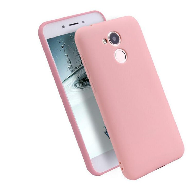 Honor 6c honor6c silicone macio tpu capa para huawei honor 6c pro cristal e fosco doces cores sólidas capa de volta caso