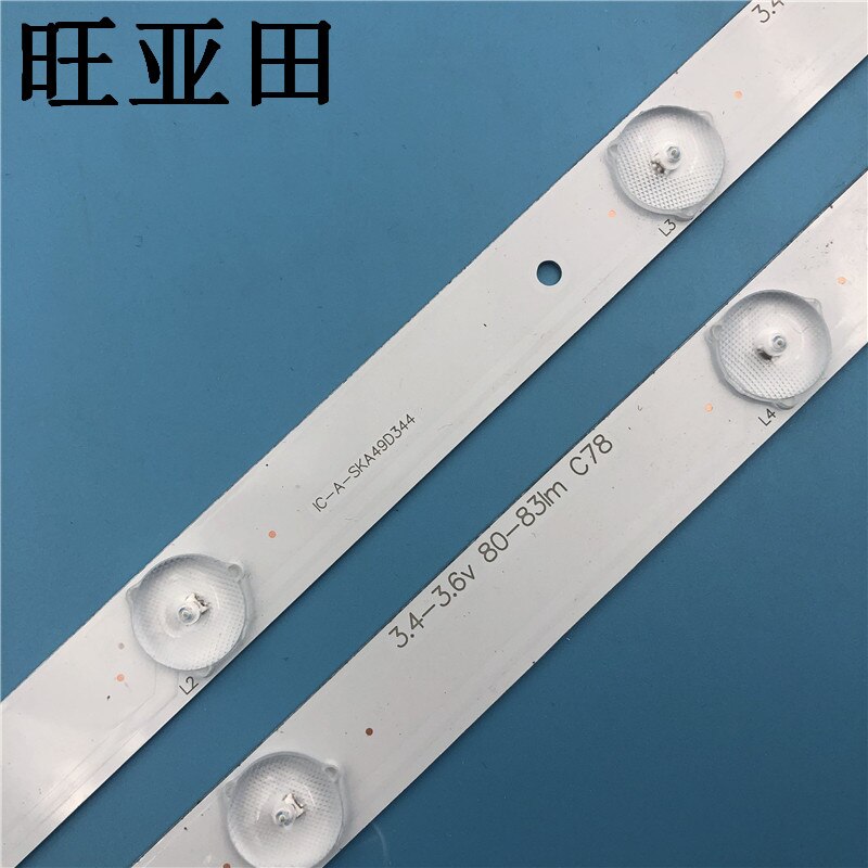 9 pieces/set led strip for sky value 49 e 360e 49 e 361w light bar ic-a-ska 49 d 344 lc490 duj-sge 1 rf-az490 b 32-0501s-01 6 led 50cm