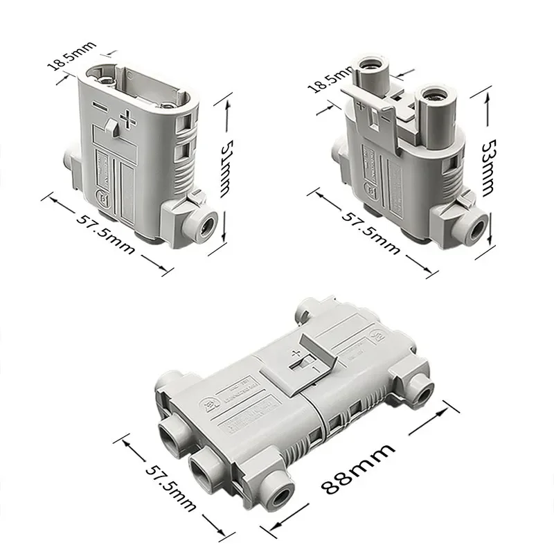 100A Waterproof Male Female Connector for Parking Air Conditioning High Current Truck Anti Detachment Charging Power Head Plug