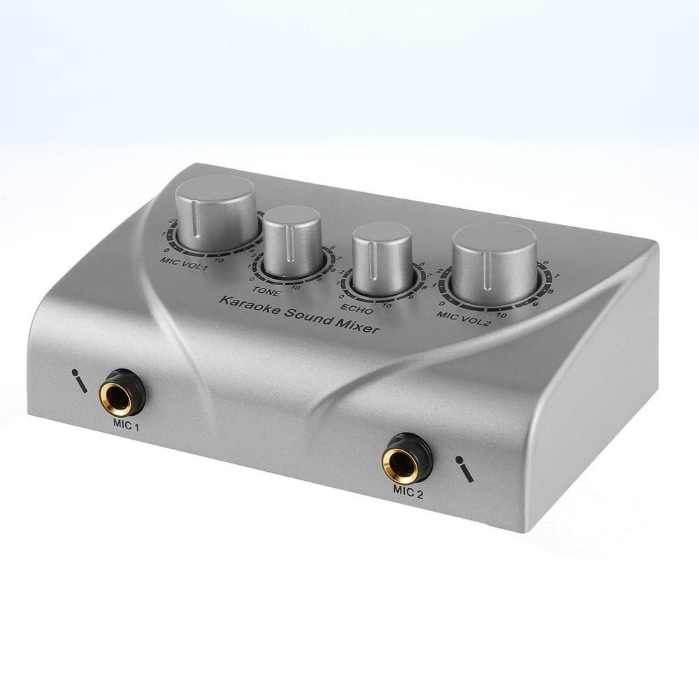 Karaoke Sound Mixer Professionele Audio Systeem Draagbare Mini Digital Audio Sound Karaoke Machine Echo Mixer Systeem