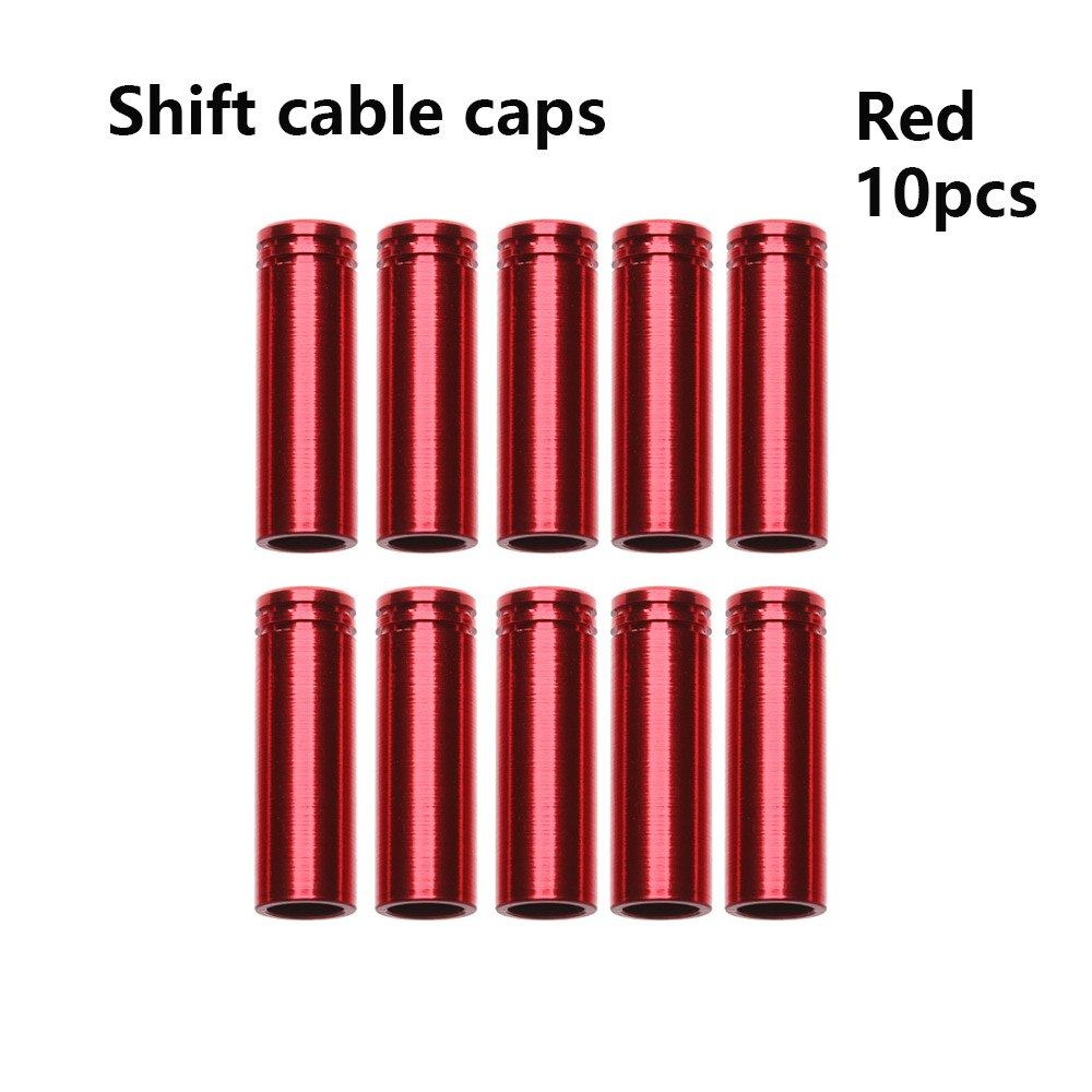 5/10 pièces 4 couleurs Aluminium frein/dérailleur changement de câble couverture vélo embout capuchon extérieur vtt vélo de route pièces de cyclisme accessoire: 10