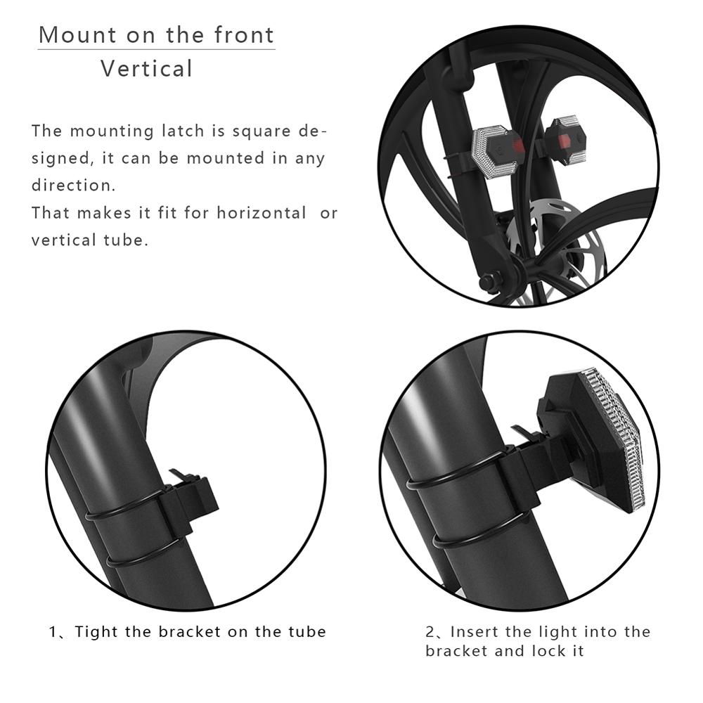 Draadloze Afstandsbediening Fiets Led Light Usb Oplaadbare Fiets Richtingaanwijzer Fiets Achterlicht Fiets Accessoires