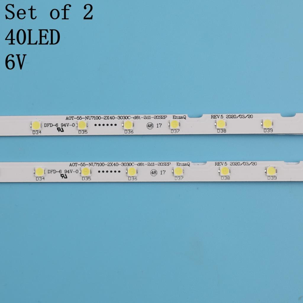 Led Backlight Strip 40 Led Voor Samsung 55 "Tv UN55NU7300F UE55NU7105 AOT_55_NU7300_NU7100 55NU710C BN96-45913A BN61-15485A