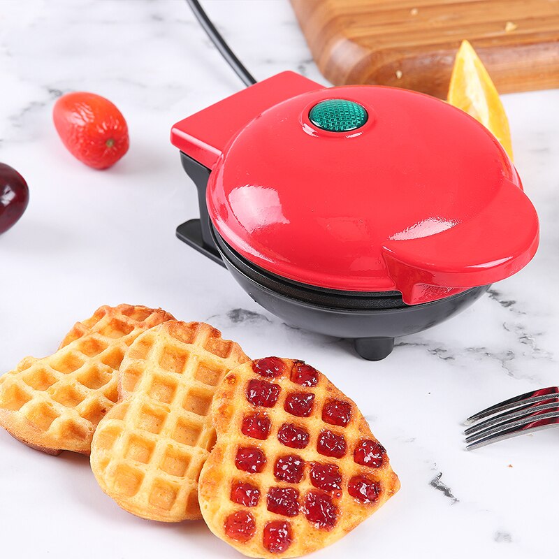 Cuppedia-Mini gofrera en forma de corazón para el hogar, 220V o 110V, novedad