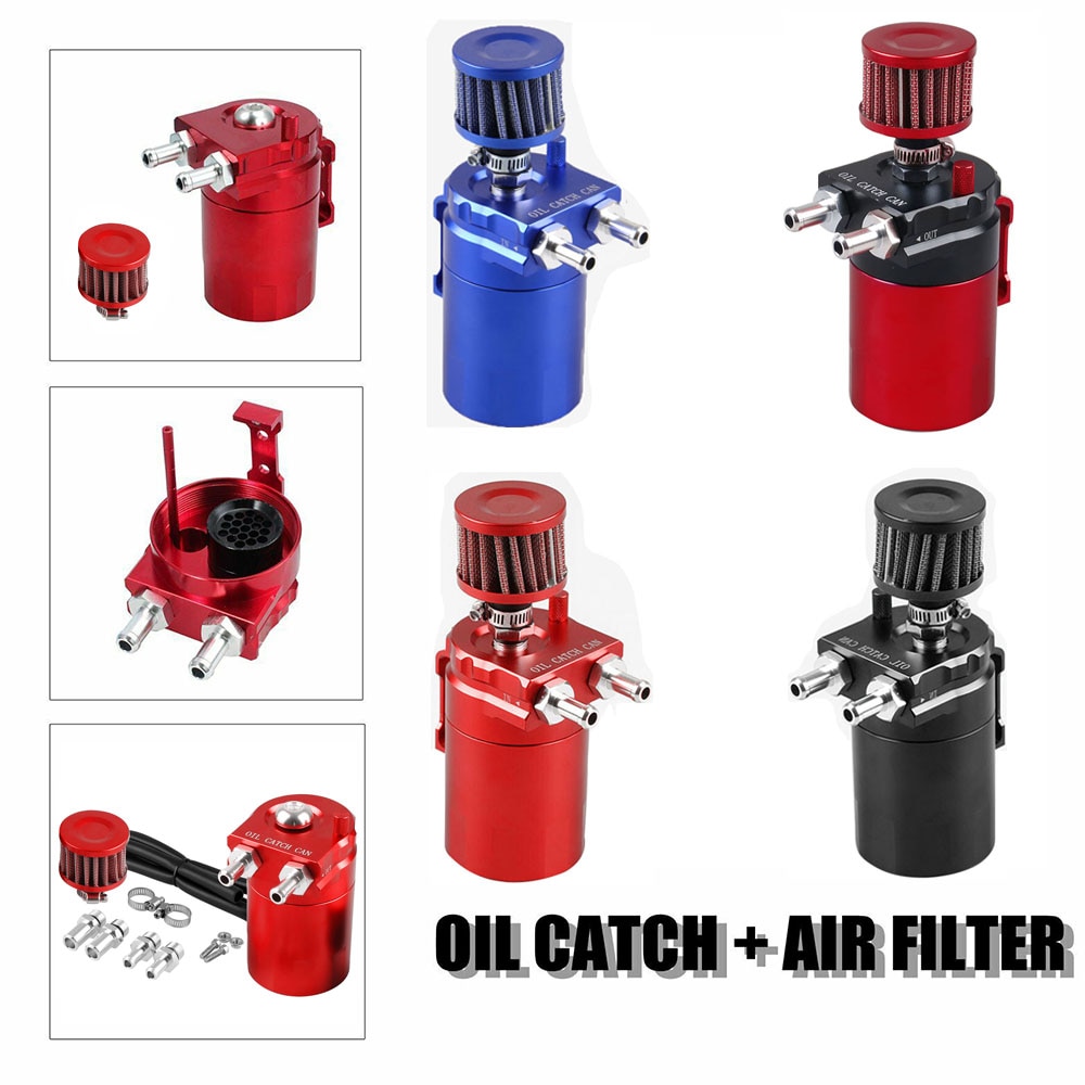 Bil aluminium reservoar drivstoff tank oljefangst universell oljeseparator beholder reservoar lufting sylinder filter sett occ 025