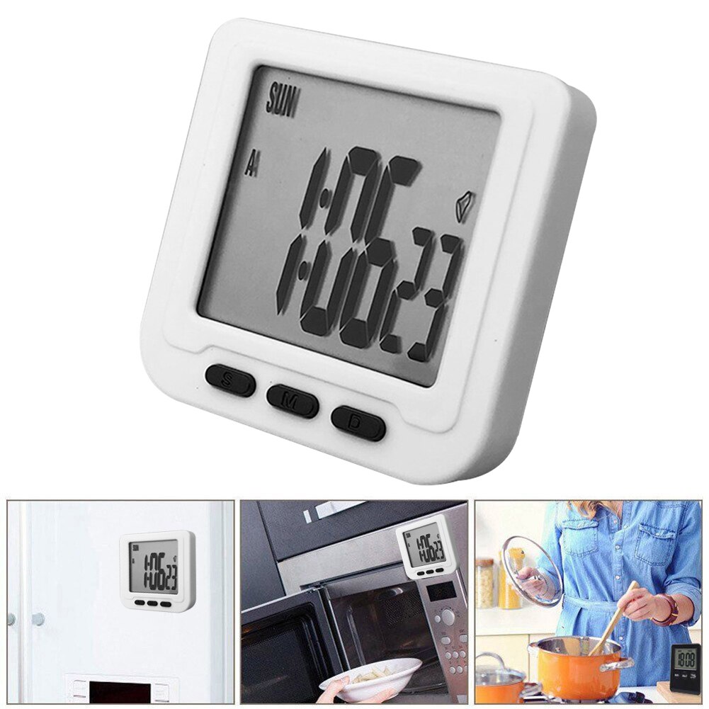 Mini Timer Digital Kitchen Timer Loud Alarm Magnetic LCD Display Electronic Alarm Clock for Cooking Baking Sports Games