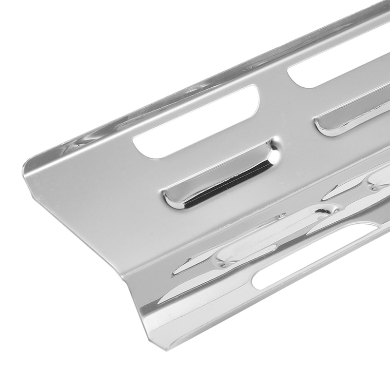 4 stk. varmeplateskjold i rustfritt stål til grille, varmetelt til gassgrill, reservedeler