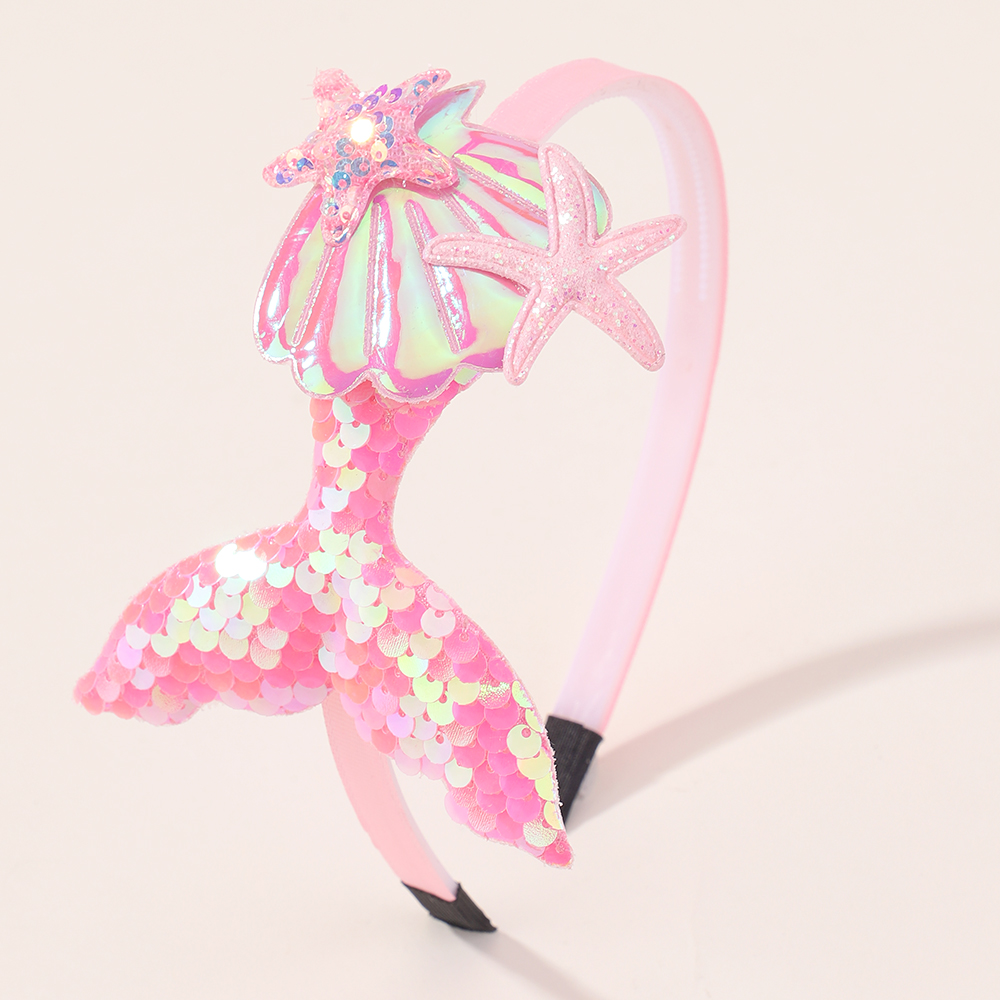 1PC Cute Hairband Kids Princess Headwear Boutique Triple Satin Flowers with Zircon Hair Accessories Head Hoop for Girls Headband: Rose Red