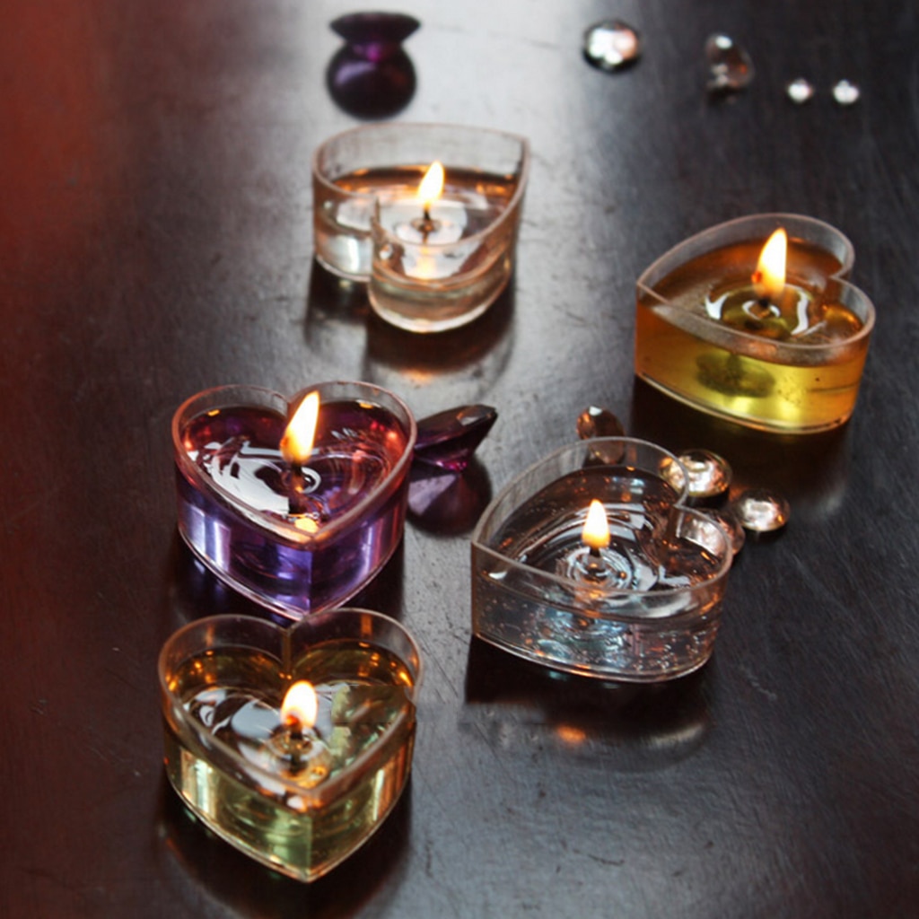 Lote de 20 unidades de portavelas de mariposa en forma de corazón transparente, envases de plástico para mechas, velas aromáticas de colores, accesorios para moldes DIY