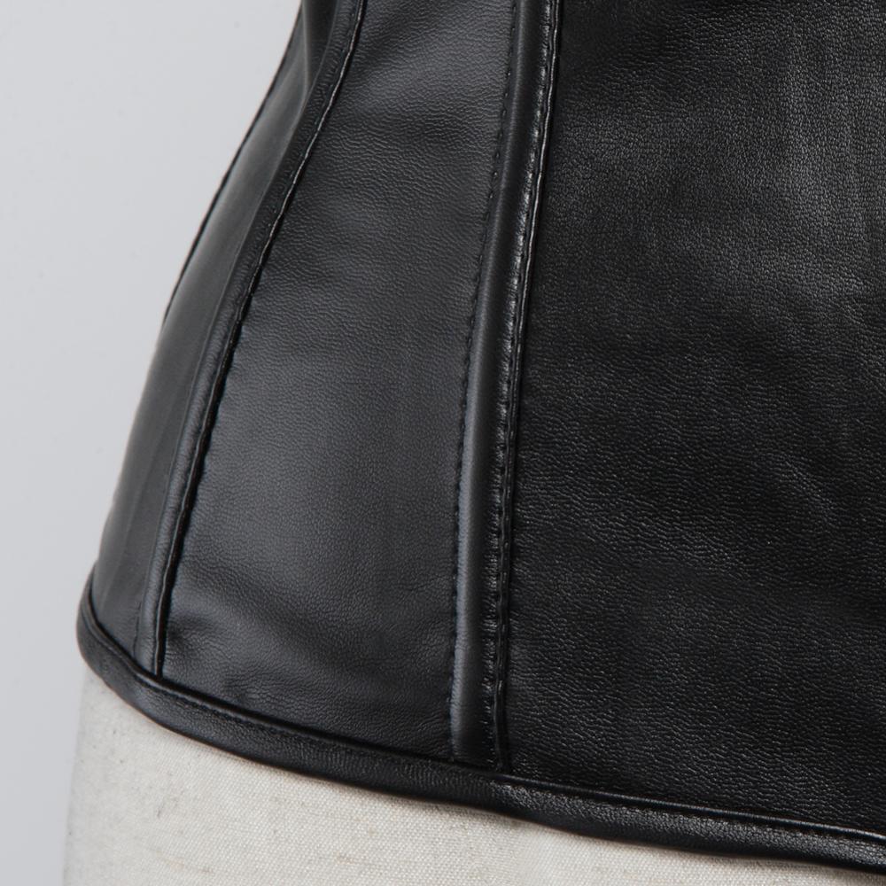 Corsets and Bustiers Women Gothic Faux Leather Zip Underbust with Lacing Waist Cincher Valentine Special Night Honeymoon