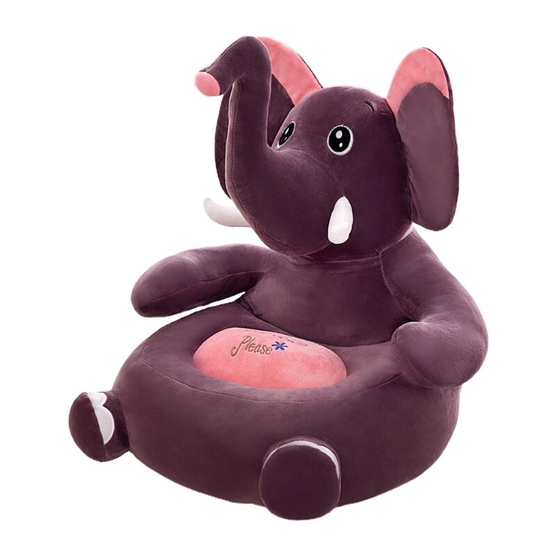 Karikatur freundlicher Sitze Sofa Komfortable PP Baumwolle Ebene Giraffe Sitzen Stuhl Spielzeug Sessel Couch für Baby Kleinkind freundlicher: Sitzung Violett Eleph