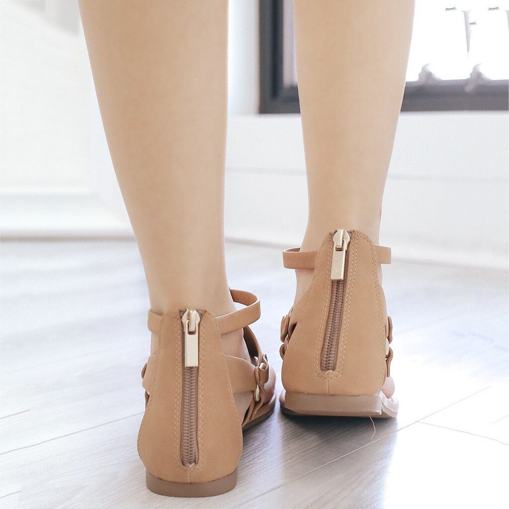 Women Sandals Women Summer Sandals Plus Size 43 Flat Sandals Female Flip Flop Casual Beach Shoes Ladies Gladiator