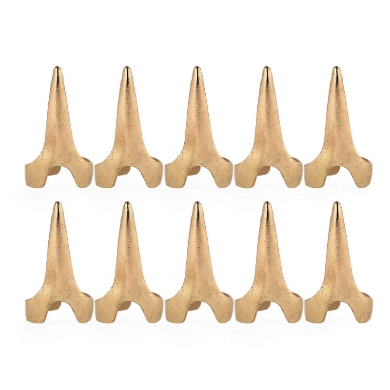 10pcs Hair Selecting Tools Metal Parting Ring Hair Sectioning Comb for Hair Braiding Weaving Curling Styling Extension Au07 21: Gold