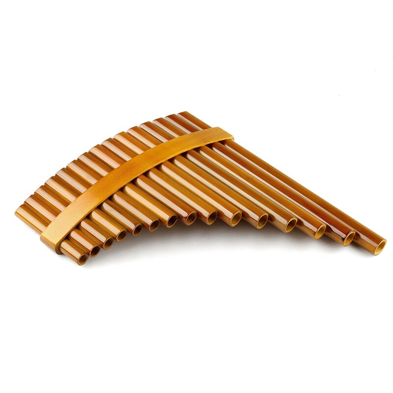 15 Pipes Pan Flute G Key Folk Musical Instruments Brown Colour Flute De Pan Woodwind Instrument Handmade Pan Pipes