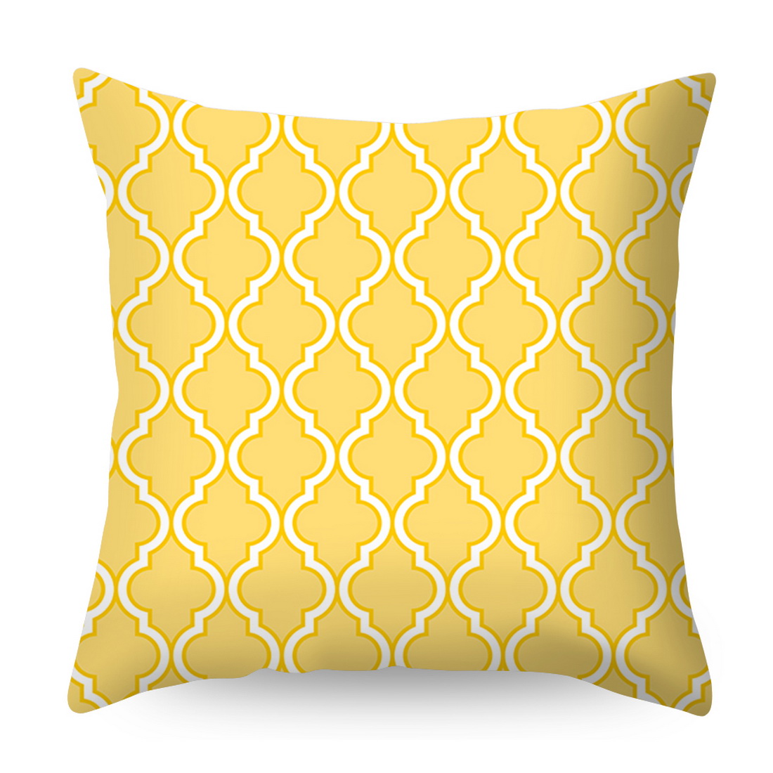 Urijk Geometric Printed Throw Pillow Case Yellow Gray Diamond Wave Waist Cushion Cover Office Sofa Housse de Coussin Kussenhoes: 7