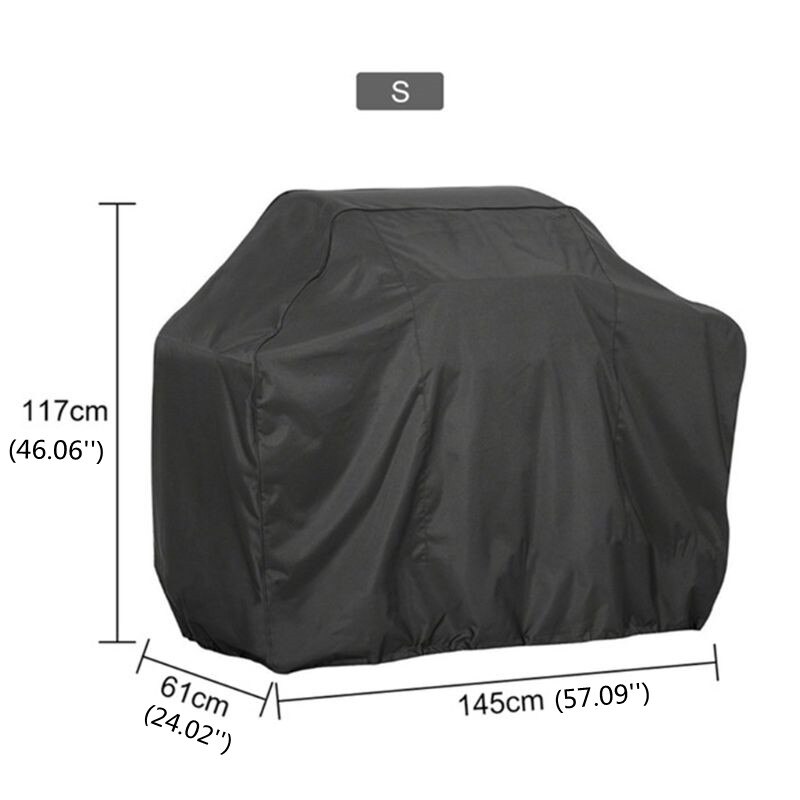 8 Size BBQ Grill Barbeque Cover Anti-Dust Waterproof Weber Heavy Duty Charbroil BBQ Cover Outdoor Rain Protective Barbecue Cover: 145x61x117cm