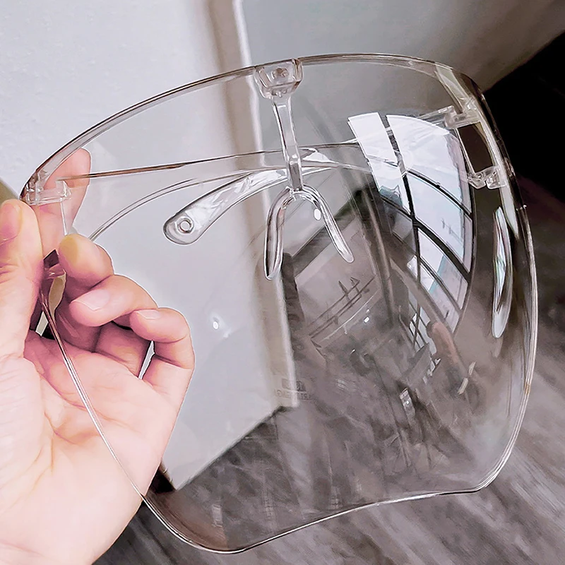 Máscara protectora antivaho y salpicaduras transparente de alta definición de cara completa, gafas de alta transparencia, herramientas para uñas