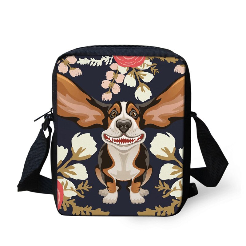 FORUDESIGNS Boston Terrier Girls Small Messenger Bag Boys Daily Shoulder Bag Pomeranian Printed Women Lightweight Crossbody Bag: Z2507E